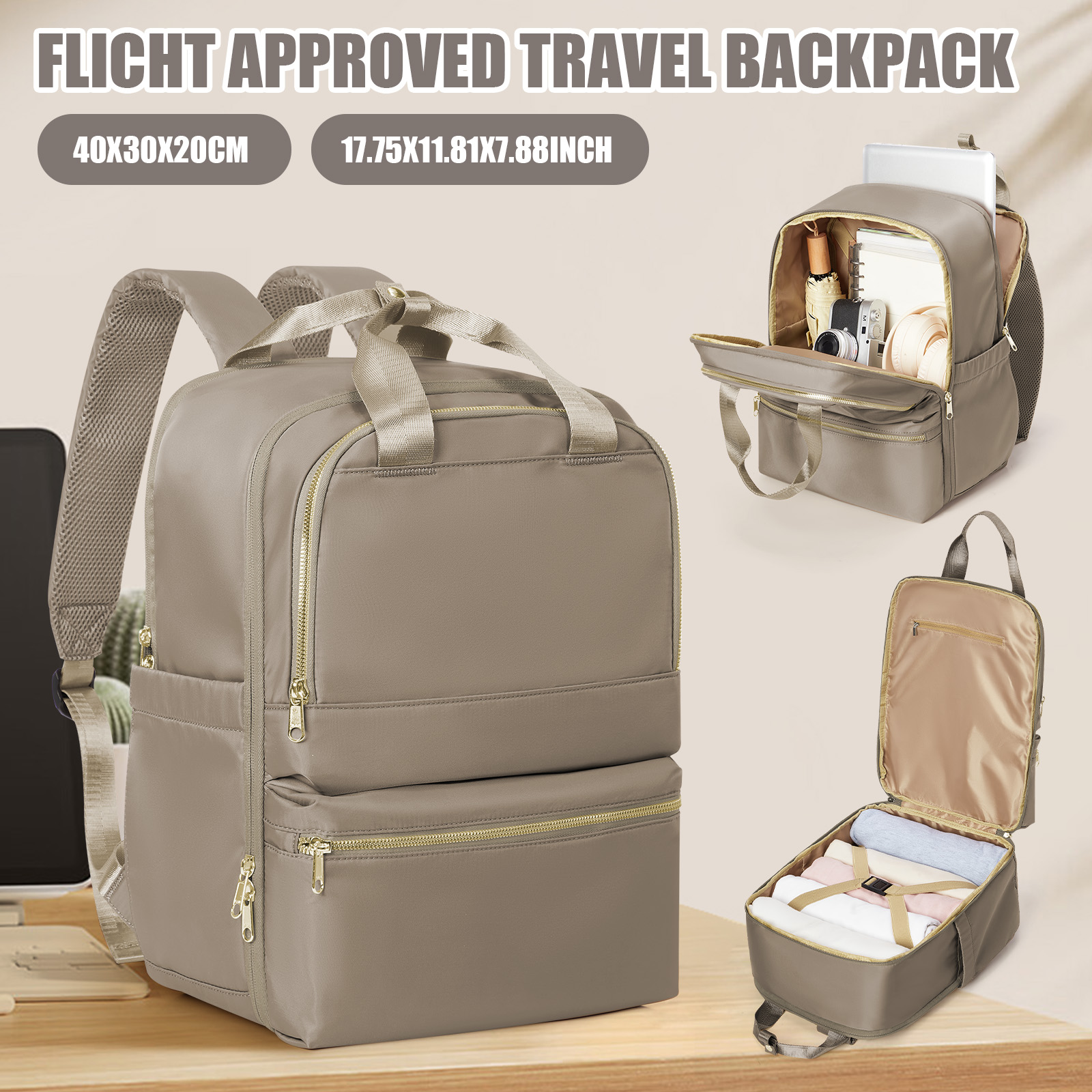 Canvas Backpack Casual - Ryanair 40x30x20 mochila de viagem para