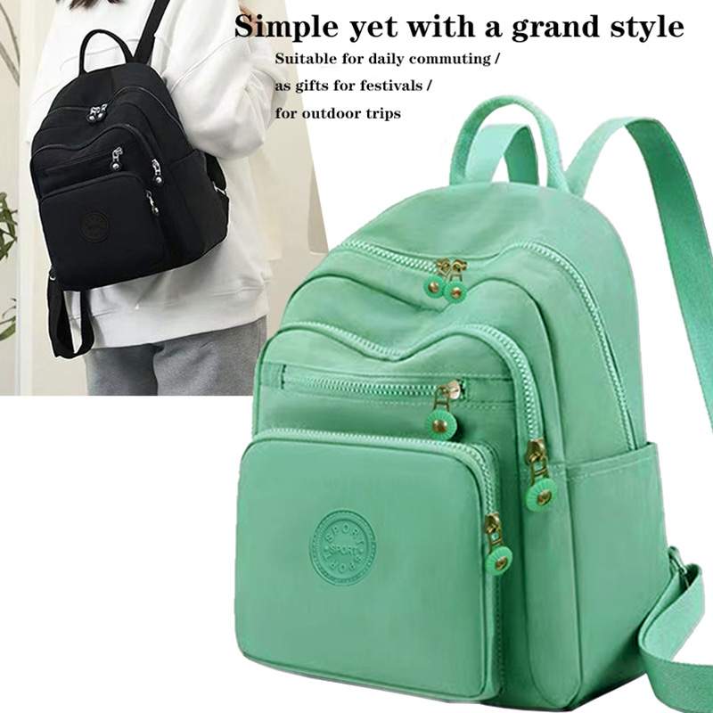 Canvas Backpack Casual - Mochila elegante e multicolorida com alça