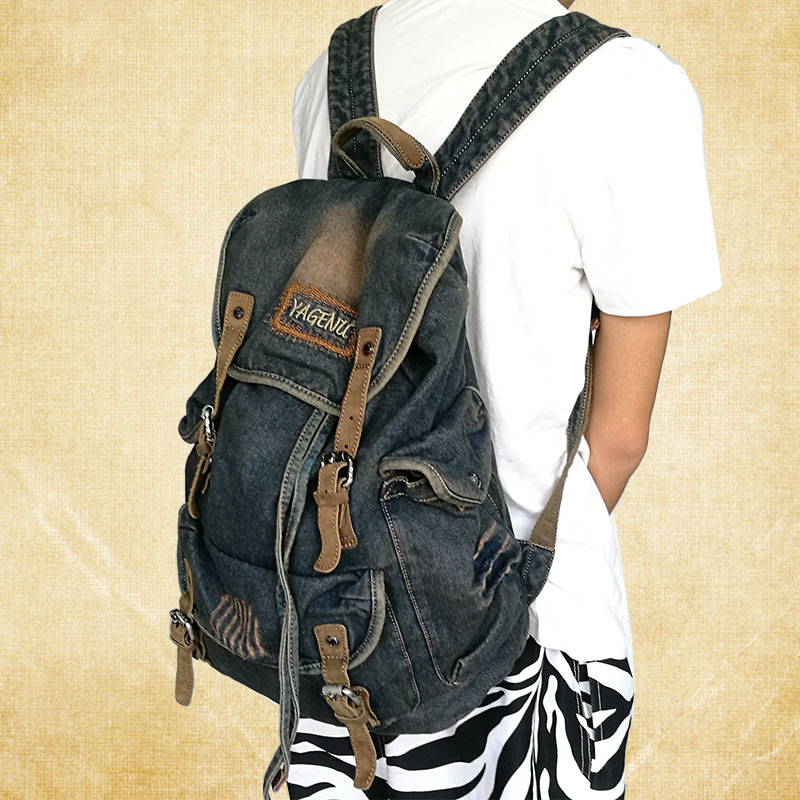 Bolsa de ombro dupla de lona r - Canvas Backpack Casual avaliação e preço
