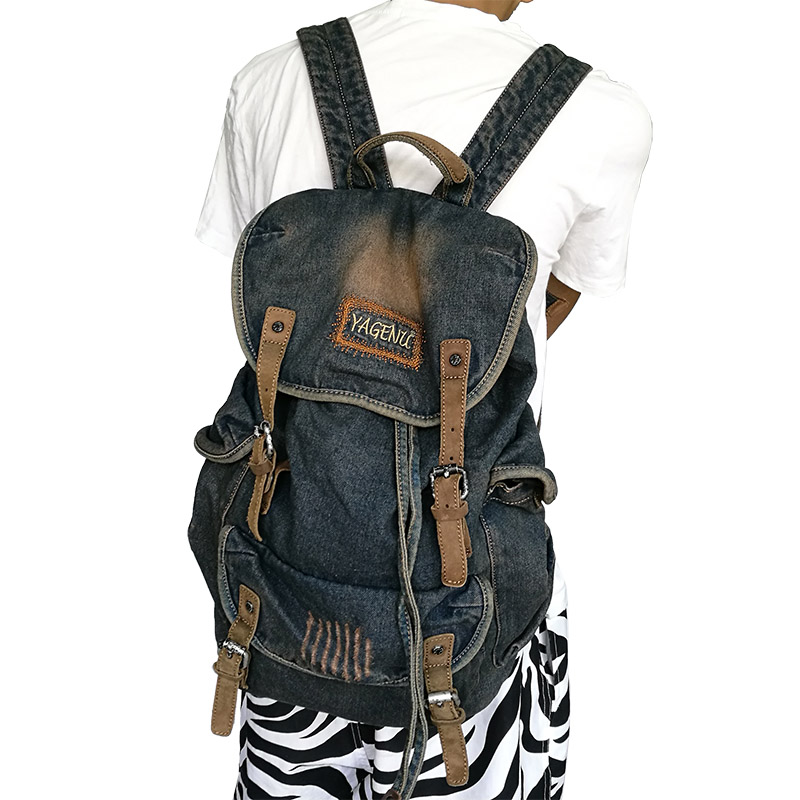 Bolsa de ombro dupla de lona r - Canvas Backpack Casual avaliação e preço