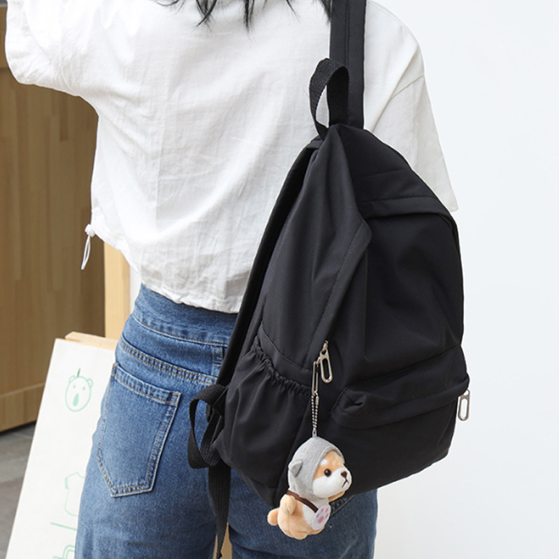 Mochila feminina de cor lisa,  - Fashion Backpack Women avaliação e preço