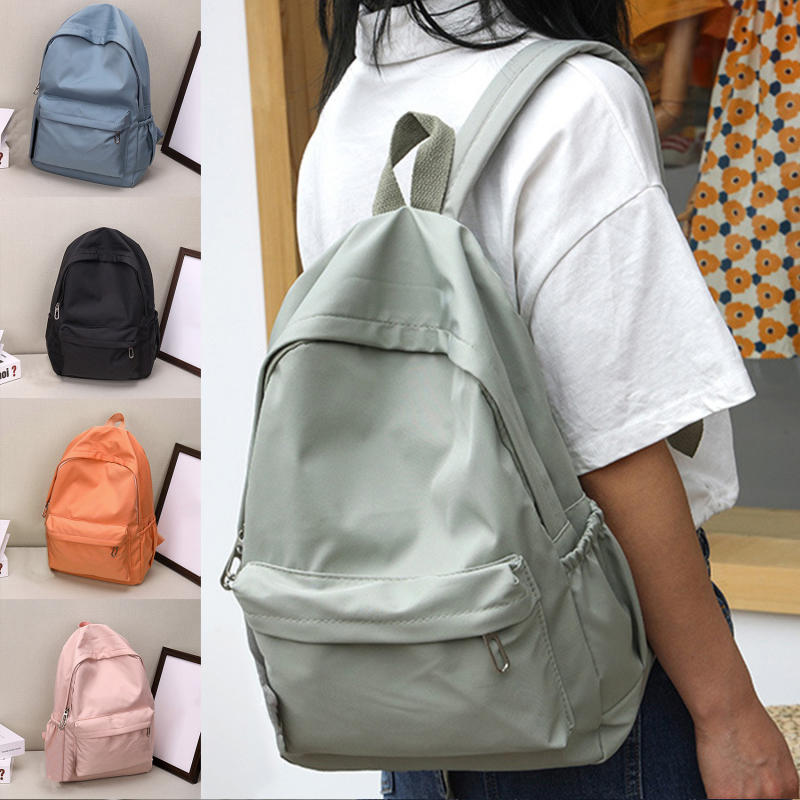 Mochila feminina de cor lisa,  - Fashion Backpack Women avaliação e preço